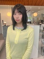 ローレンアオ(LOREN AO)&nbsp;ミルクティーブロンド/ダークブルー/デジタルパーマ/矢場町
