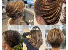 ルーチェ エ マジーア(luce e Magia.)の雰囲気（上品に艶めく、大人女性のための美形ショートカット白髪ぼかし）