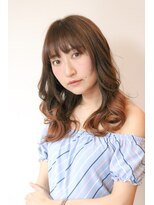 ロウブ(roubu.)&nbsp;【roubu.】大人可愛いナチュラルグラデーションセミロング