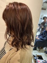 エル(EL by green)&nbsp;ナチュラルピンク系カラーxミディアムスタイル