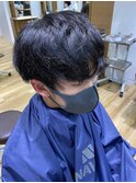 前髪・フロント縮毛矯正+ダウンパーマ(癖の緩和もできます)