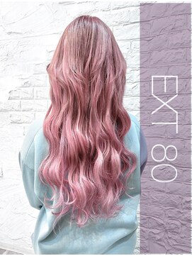 ウーロス(uros.) エクステ×ピンク80本