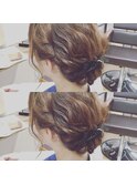 ヘアセット/ヘアアレンジ/ヘアメイク/ハーフアップ/前髪カット