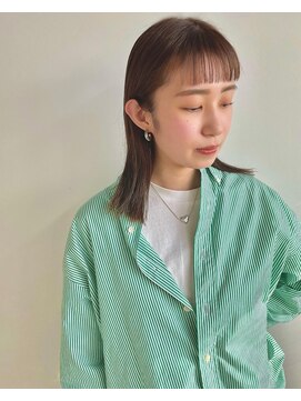 アンブレラ 中目黒(ANBRERA) 切りっぱなしベージュヘア