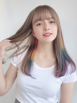 アマンドール(Aman D'or) 【AMAND'OR 石川】ミルクティーベージュ/レインボーカラー