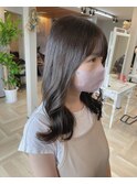 ミディアム切りっぱなし×アディクシーカラー