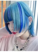 ウルフカット×エクステメッシュ