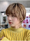 30代40代大人女性/前髪ありショートボブ/ショートヘア/髪質改善