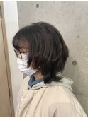 ウルフカット×濡れ感仕上げ