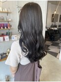 20代30代40代髪質改善トリートメント透明感ロングアッシュグレー