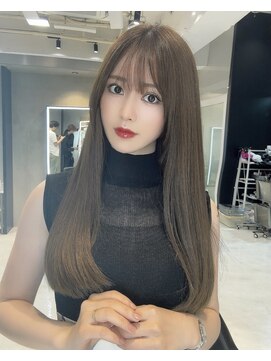 ザシェノンアオヤマ(THE CHAINON AOYAMA) オリーブグレー赤み消し髪質改善ケラチントリートメント縮毛矯正