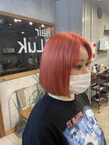 ルク 立川南口店(Luk)&nbsp;ブリーチ+レッドカラー+髪質改善