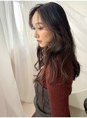 ニュアンスカール/大人レイヤー/ふわっとセンター分け