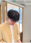 マッシュツイストパーマ　メンズヘア
