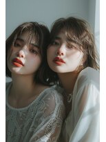 ラナ 新宿(lana)&nbsp;ヘイリーボブ/ボブ/ショート/顔まわり/【lana hair 新宿】