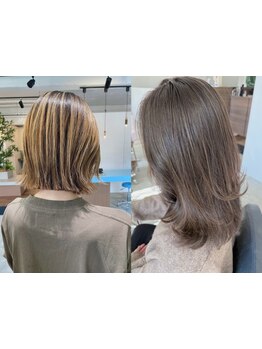 全頭ブリーチからデザインハイライトまで幅広く対応◎＊oasis-un【オアシス　アン】＊