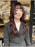 【辻】姫カット×カシスカラー