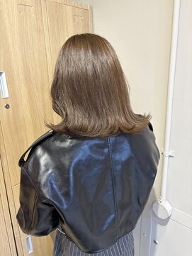 ローレンジウ(LOREN JU) 透明感髪質改善ベージュダブルカラーミルクティーグレージュ