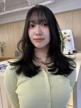 バベル アット フルリール 甲子園口(BABEL at fleurir) 前髪ありレイヤーカット髪質改善トリートメント韓国ヘア