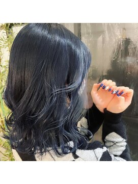 リタ ヘアメイク(Rita hair make) ネイビーブルー