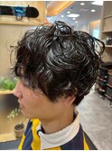 波打ちマッシュパーマ