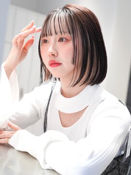 アンアミ シブヤ(Un ami shibuya) アンブレラカラー/切りっぱなしボブ