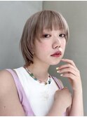 【GEEKS渋谷】顔周りレイヤー/ウルフ/ミルクティーベージュ/渋谷