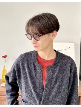 ヘアー アイス 御器所本店(HAIR ICI) 爽やかメンズマッシュショート　ツーブロック　韓国マッシュ黒髪