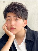 メンズパーマ/ツイストスパイラル/サーフカール/men's/眉毛