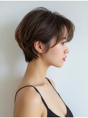 シルエットがきれいなバランスショート/髪質改善/【大宮】