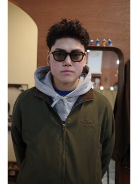 エディ(Edy) メンズスパイキーボックスショート刈り上げツイスパ眉毛カット