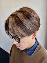 メンズココ 清澄白河店(MENS COCO)&nbsp;デザインカラーナチュラルセンターパートハイトーン