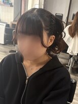 ヘアセット アリエス 新宿駅前店(aries) 編み上げハーフツイン