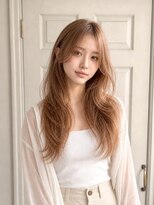 アロマ ヘアー ルーム 新宿3号店(AROMA hair room)&nbsp;ケアブリーチ/オレンジベージュ/オルチャン/韓国ヘア/新宿
