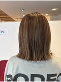 ハイライトカラー,グレージュ,ベージュカラー,白髪ぼかし/草加