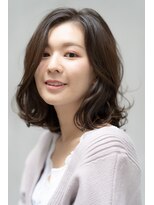 ヘアサロン アンフェール(Hair Salon Amfaire) 【Amfaire】外ハネロブ ダークグレージュ