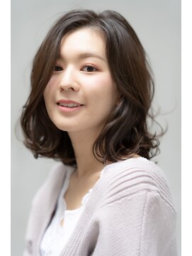 ヘアサロン アンフェール(Hair Salon Amfaire) 【Amfaire】外ハネロブ ダークグレージュ