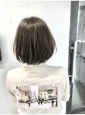 レイヤーボブ／ミントベージュ【高田馬場 美容室　lok ロク】