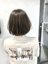 ロク 高田馬場(lok)&nbsp;レイヤーボブ／ミントベージュ【高田馬場 美容室　lok ロク】