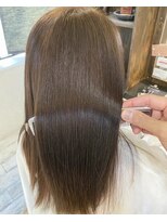 エミュー(emue) 京都○艶カラーブリーチなしミルクティーベージュ艶髪○中島