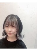 ホワイトシルバーインナーカラー