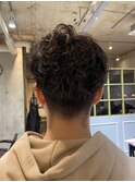 20代/30代　刈り上げメンズパーマ　