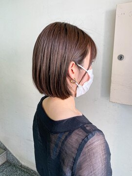 キャンバス バイ ネオリーブ 横浜西口(Canvas by neo.) 大人かわいい小顔丸みのあるぱつっとボブ 20代30代40代