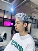 ホワイトブリーチカラー  メンズヘア