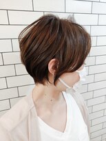 オーストヘアー 銀座(Aust hair) ミニマムショート/耳掛け/ココアブラウン