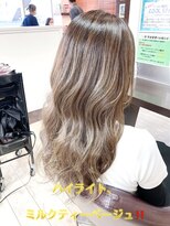 ビューティークラブジェイ アルパーク前店(Beauty club.J) ハイライト、ミルクティーベージュ!!