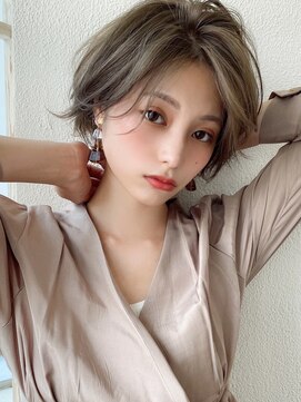 シルクレイ 吉祥寺店(Silk-lei) 大人かわいい小顔カーキグレージュショート20代30代40代吉祥寺