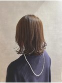 切りっぱなしボブ×ベアージュカラー☆