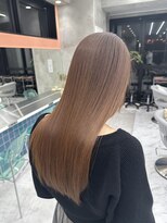 ロンドルーチェ 心斎橋(Lond luce)&nbsp;ダークアッシュ/ミディアムレイヤーカット［髪質改善/縮毛矯正］