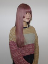 ハイブ 金沢(Hive)&nbsp;10代20代ハイトーンペールピンク美肌カラーストレート髪質改善